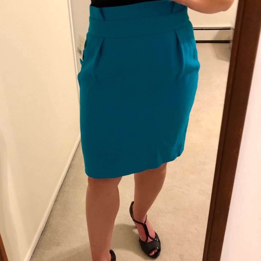 Kate Spade Janelle Pleated Skirt in Aquamarine - Picture 3 of 8